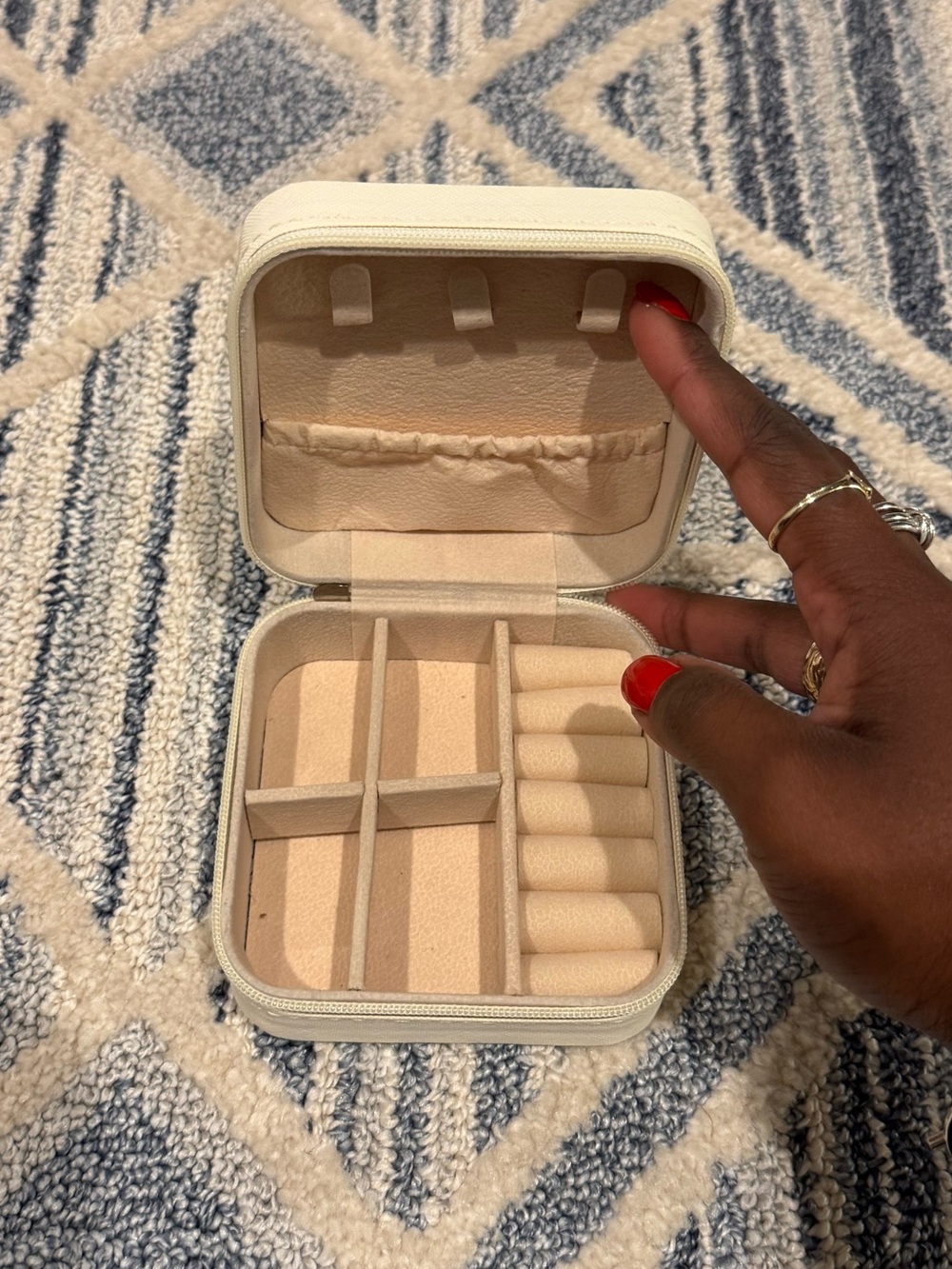 Compact Travel Jewelry Organizer Case